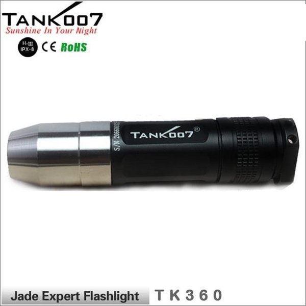 Tank007 Lighting TANK007 Lighting J360 S Cree LED Antique Jade Jewelry Appraisal Flashlight J360 S